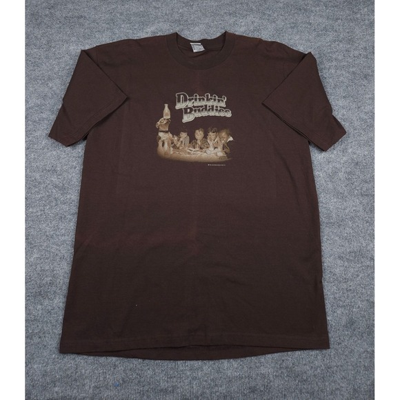 Other - Vintage Little Rascals T Shirt Men's XL Brown Graphic Drinkin Buddies 2003 **